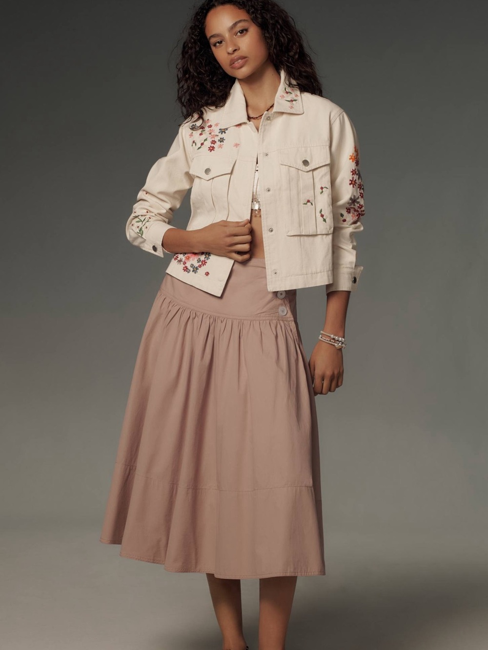 Anthropologie x DOLAN| Floral Embroidered Jacket| M| NWOT!